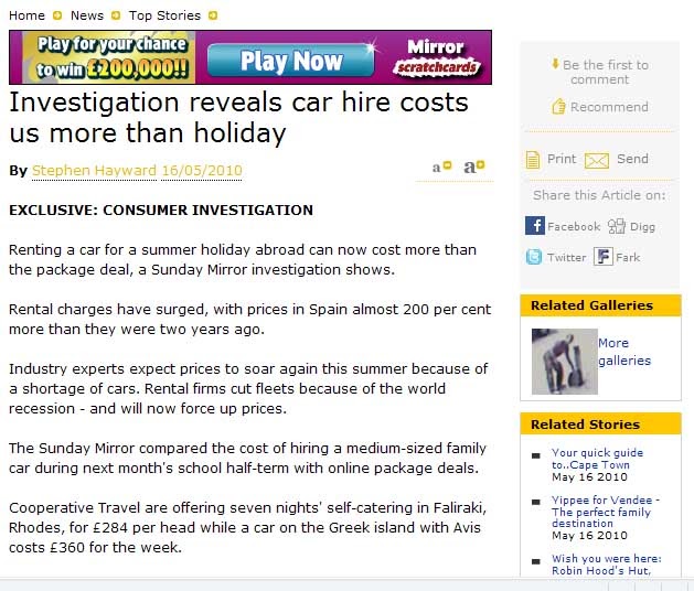 Car Excess Insurance Spain Big Blue Cover Car Hire
