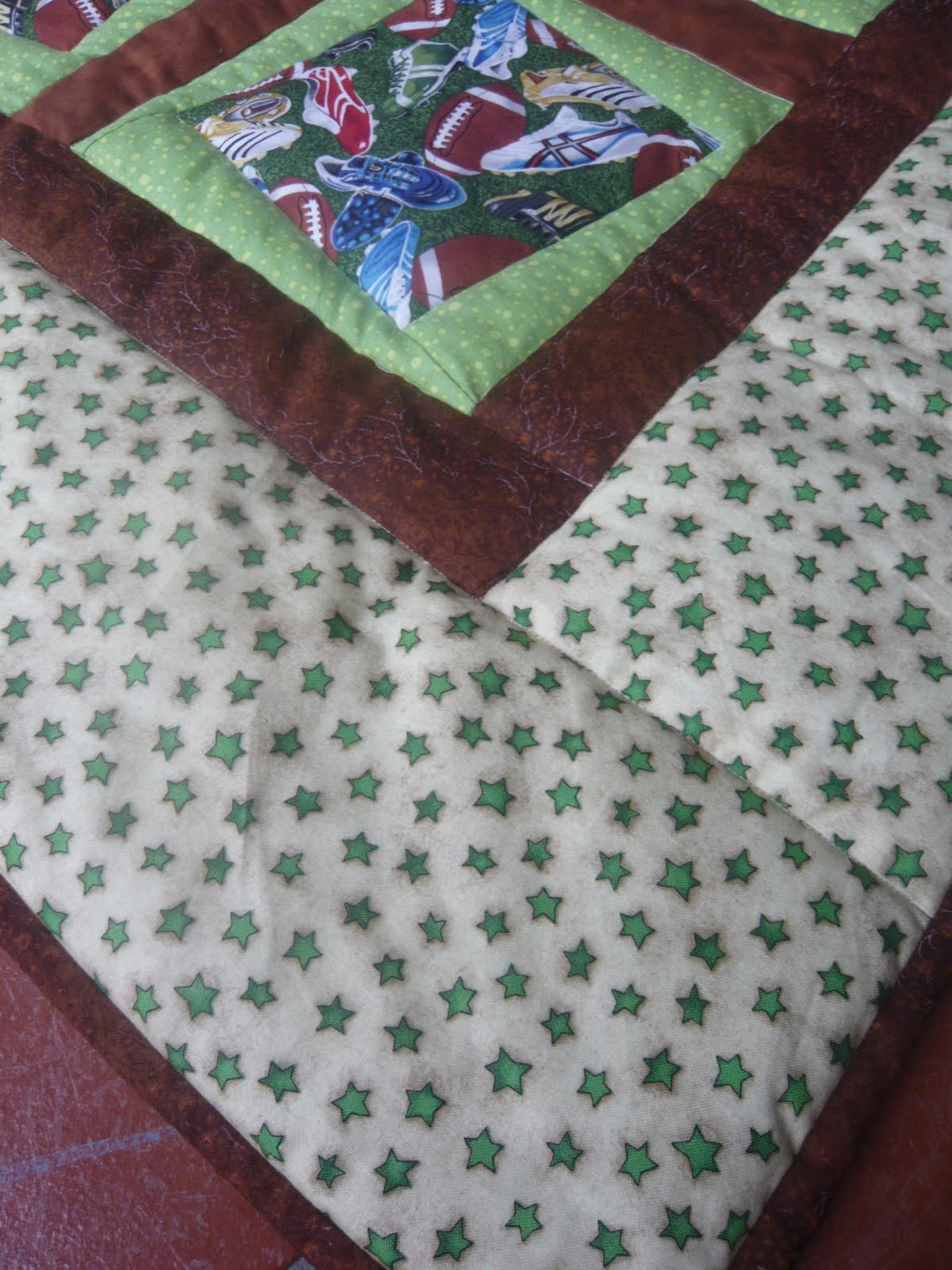 Handmade With Love Rugby Quilt