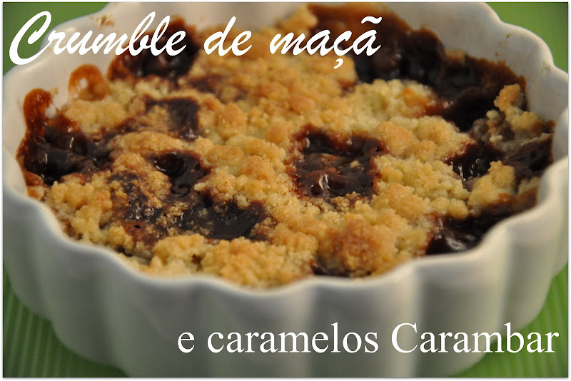 CRUMBLE DE MANZANA Y CARAMELOS CARAMBAR / CRUMBLE DE MAÇÃ E CARAMELOS CARAMBAR