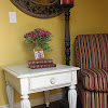 White End Tables And Coffee Table - Panorama Cocktail Table - White - Coffee Tables at Hayneedle - With the white supports and dark top, you'll be able to place any varieties of decor on them and have it all come together beautifully.