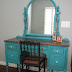 Turquoise Cream Bedroom