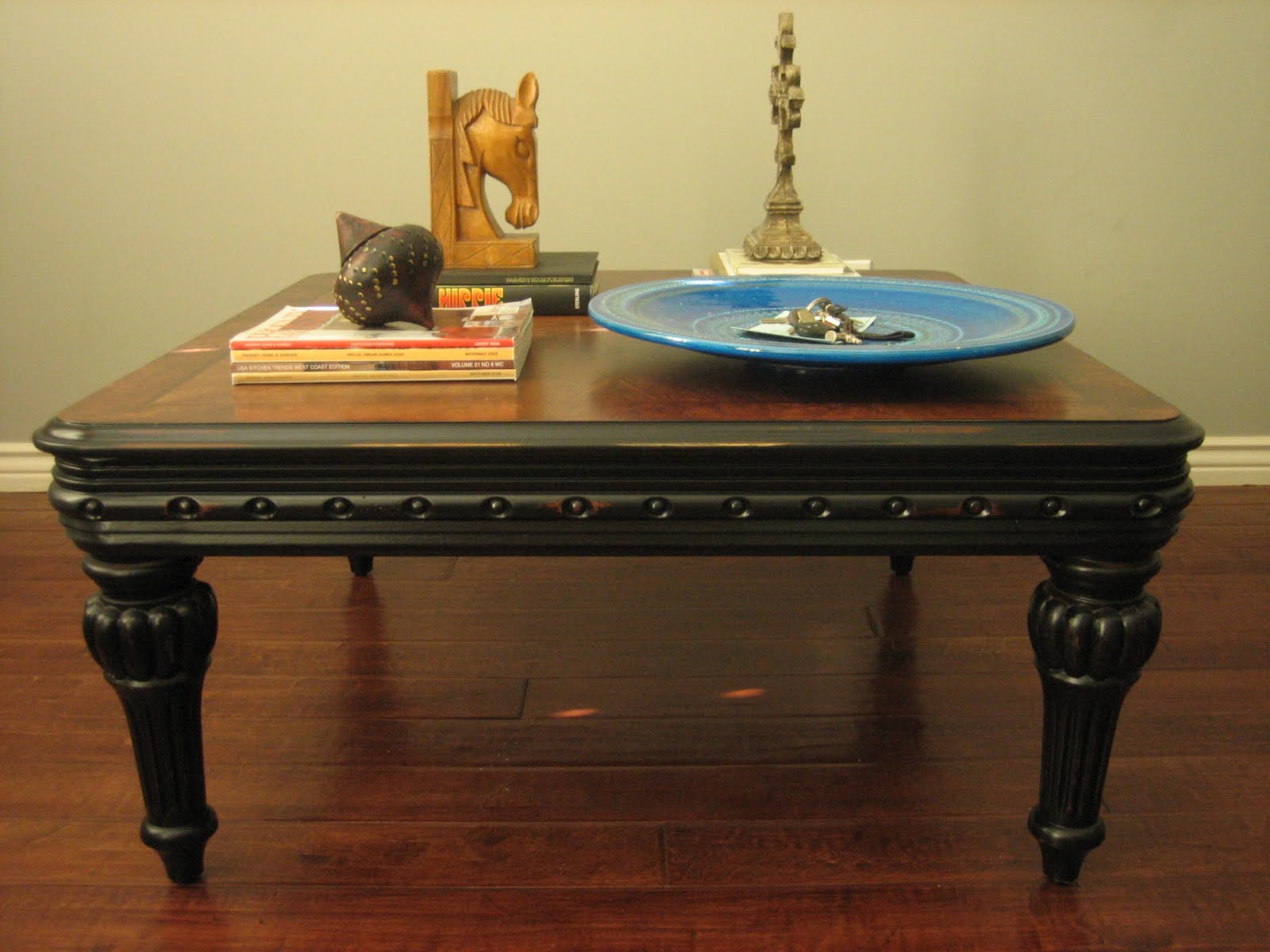 European Paint Finishes: ~ Rustic Black Coffee Table ~