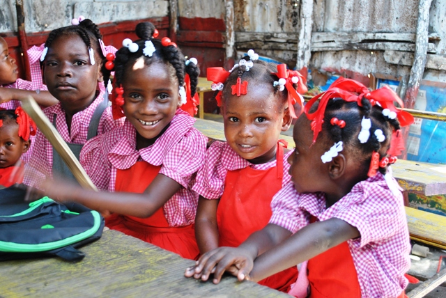 Unclad Haitian School Girl