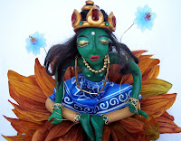 Green Tara -art doll