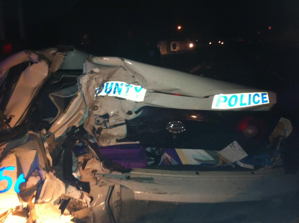 PGPD News Two PGPD Police Cruisers Struck by Alleged Drunk Driver