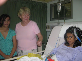 Marciela after the operation With Barbara Owens ( adopted grand Mother and Sister)  Kimberley