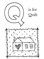 Q - Alfabeto em inglês para imprimir