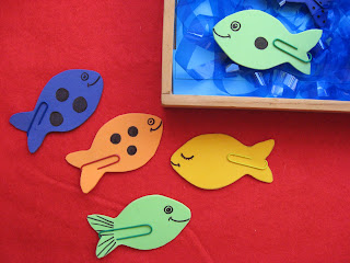 ...Joyful Mama's Place...: Foam fish numbers game