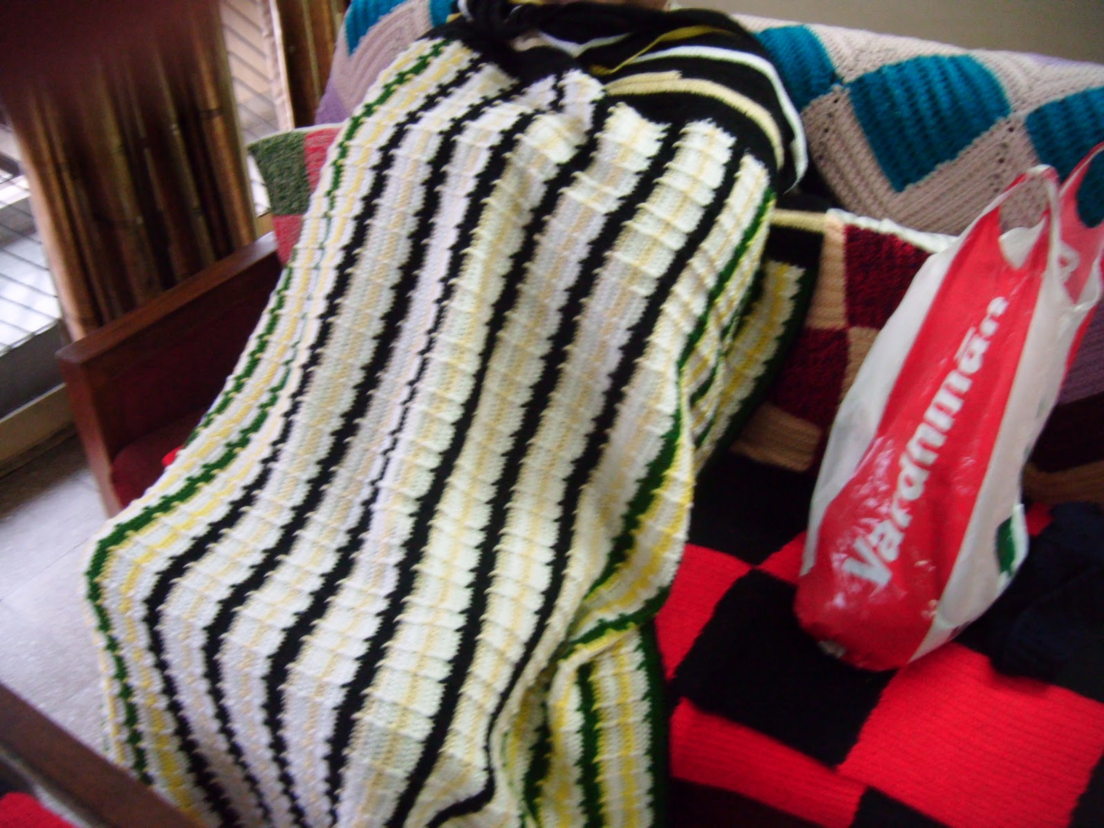 Cancer Support India afghan crochet, woolen cushion covers crochet