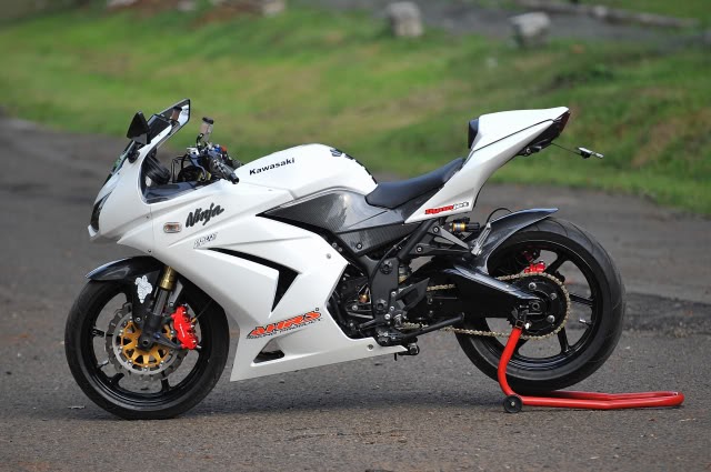 White Kawasaki  Ninja  Motorcycles you re awesome 