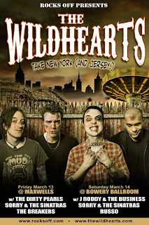 The Wildhearts Play Bowery Ballroom and Maxwell's this Weekend