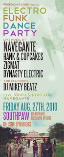 Hank & Cupcakes Play Electro Funk Dance Party at Southpaw on August 27th