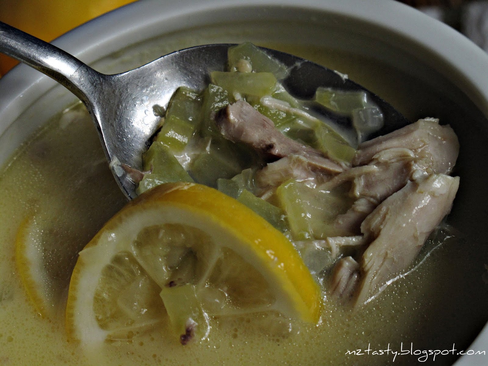 MzTasty's Kitchen, Savor The Flavor Lemon Barley Chicken Soup