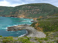 The Remarkable Cave area, taken from the track towards Maingon Blowhole and Mount Brown - 19th August 2008