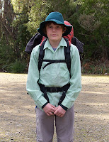 Alex, about to set out from Cockle Creek - 6th September 2008