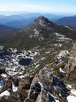 Emily Tarn and Mt Snowy from Hartz Peak summit - 23rd October 2008