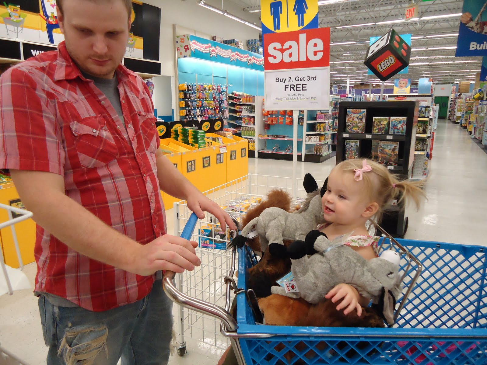 Baby L Toy Store Visit