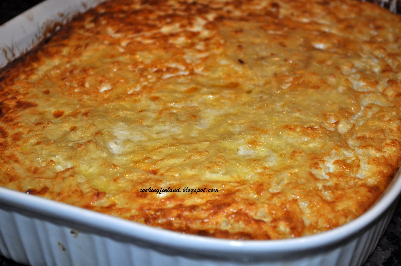 Cooking Finland: Grated Potato Casserole&ndash;Riivinkropsu