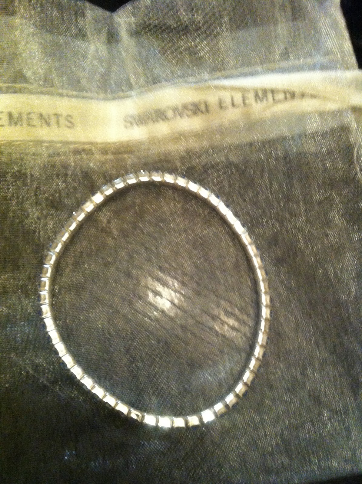 DIARY OF A CLOTHESHORSE SWAROVSKI ELEMENTS TENNIS BRACELET (BLUESTONE