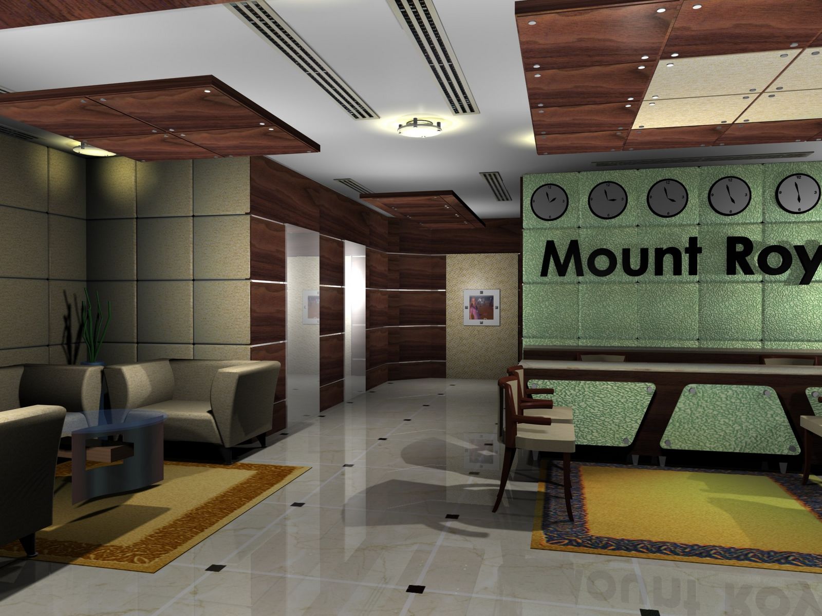 Gurooji Design: Mont Royal - Hotel lobby design