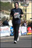 Me finishing the marathon 2007