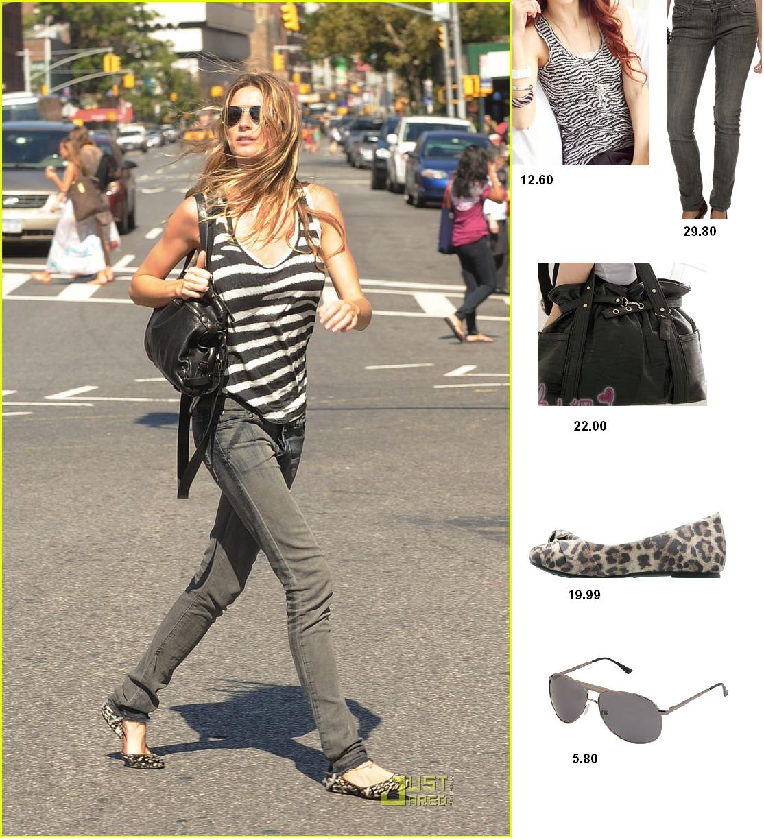 ♥ Fashion sense 101 ♥ Celebrity Cheat Sheet Gisele Bundchen Under 90