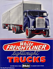 White Freightliner Advertisement
