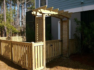 fence picket leaf arbor entry charleston advent company sc