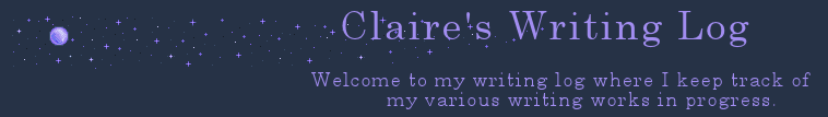 Claire's Writing Log