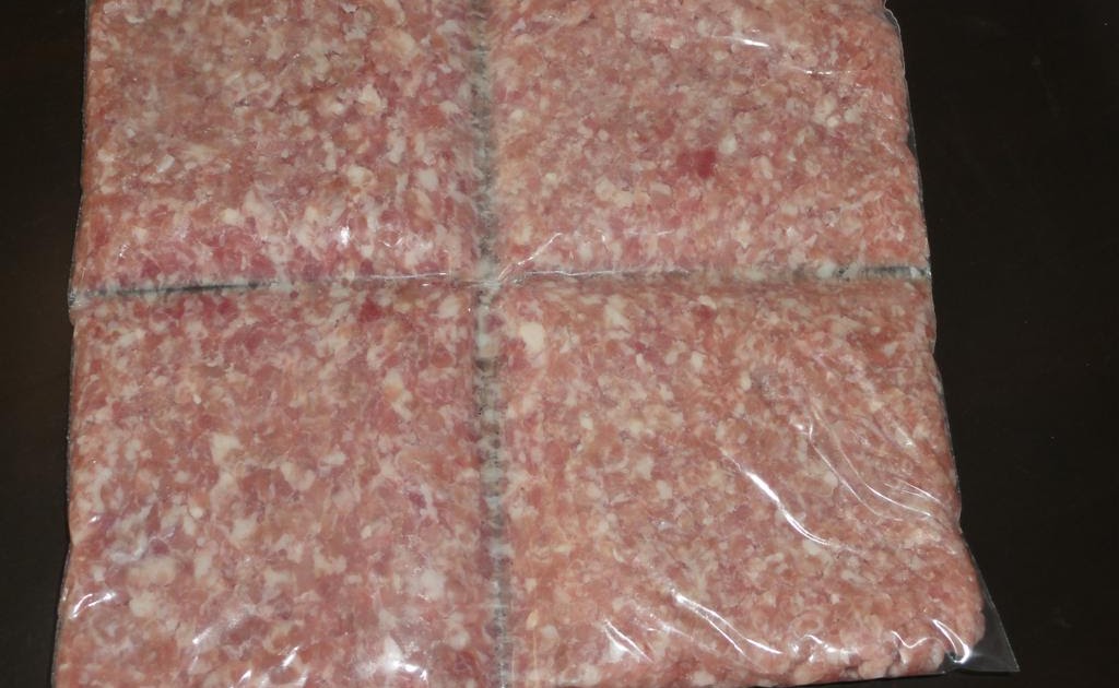 Give Peas a Chance Freezing ground meat in easy use portions.