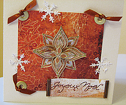 Carte Noël peel off 3d