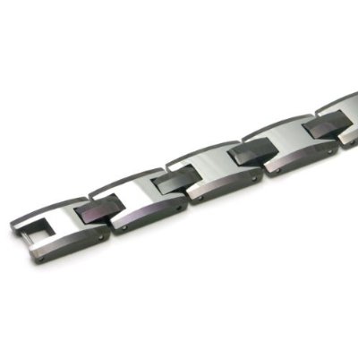 [Black+Tungsten+Carbide+Men's+Link+Bracelet+-2.jpg]