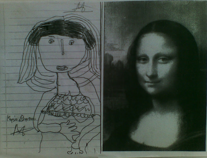 2 παιδια συναντουν την Mona Lisa Da  Vinci [ Jocoda ] [ 1 ]