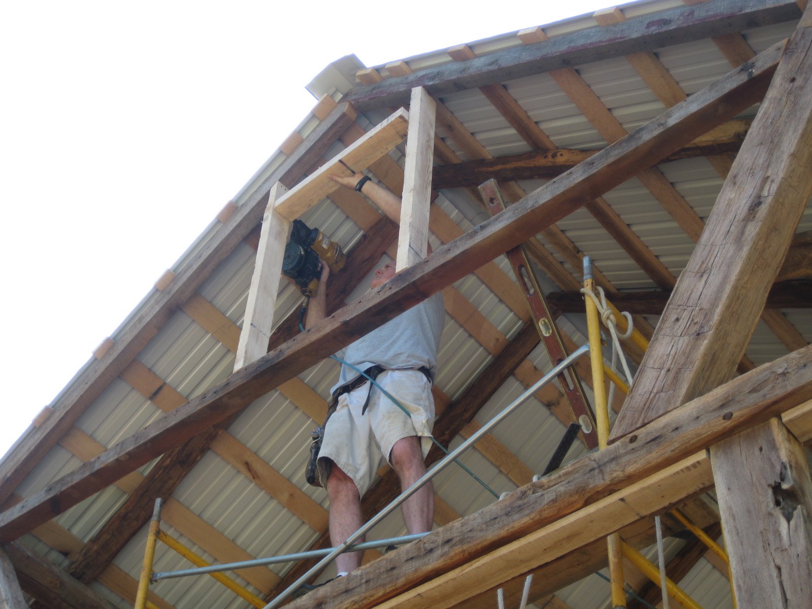 The Beaumont Barn Framing the Gable Vents
