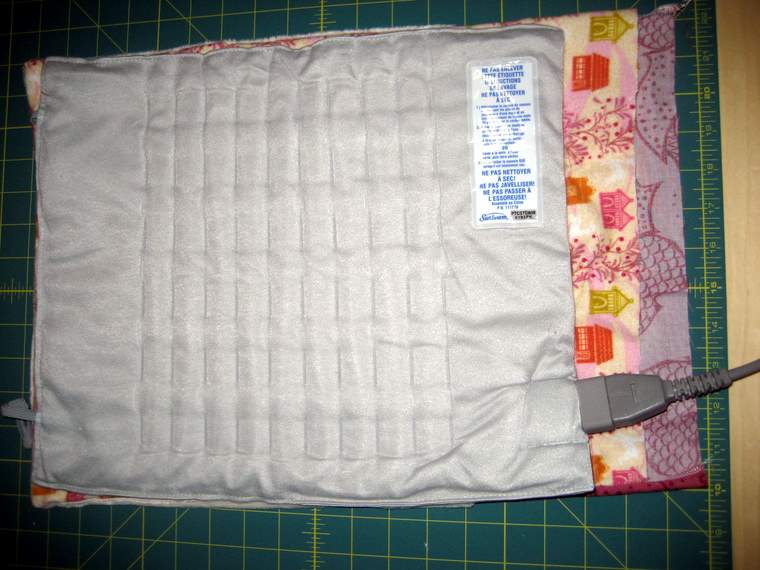 Electric Heating Pad Cover Tutorial