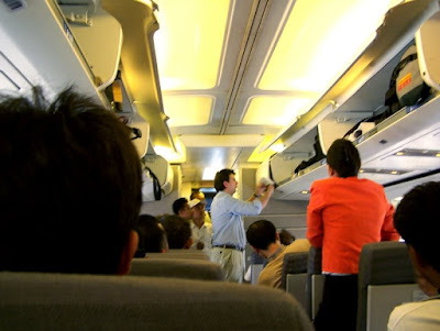 Inside aeroplane photo