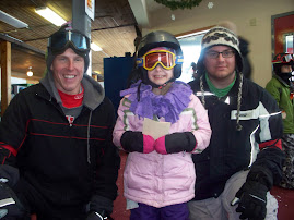 Annika and her ski instructors-Mr P and Mr Joe