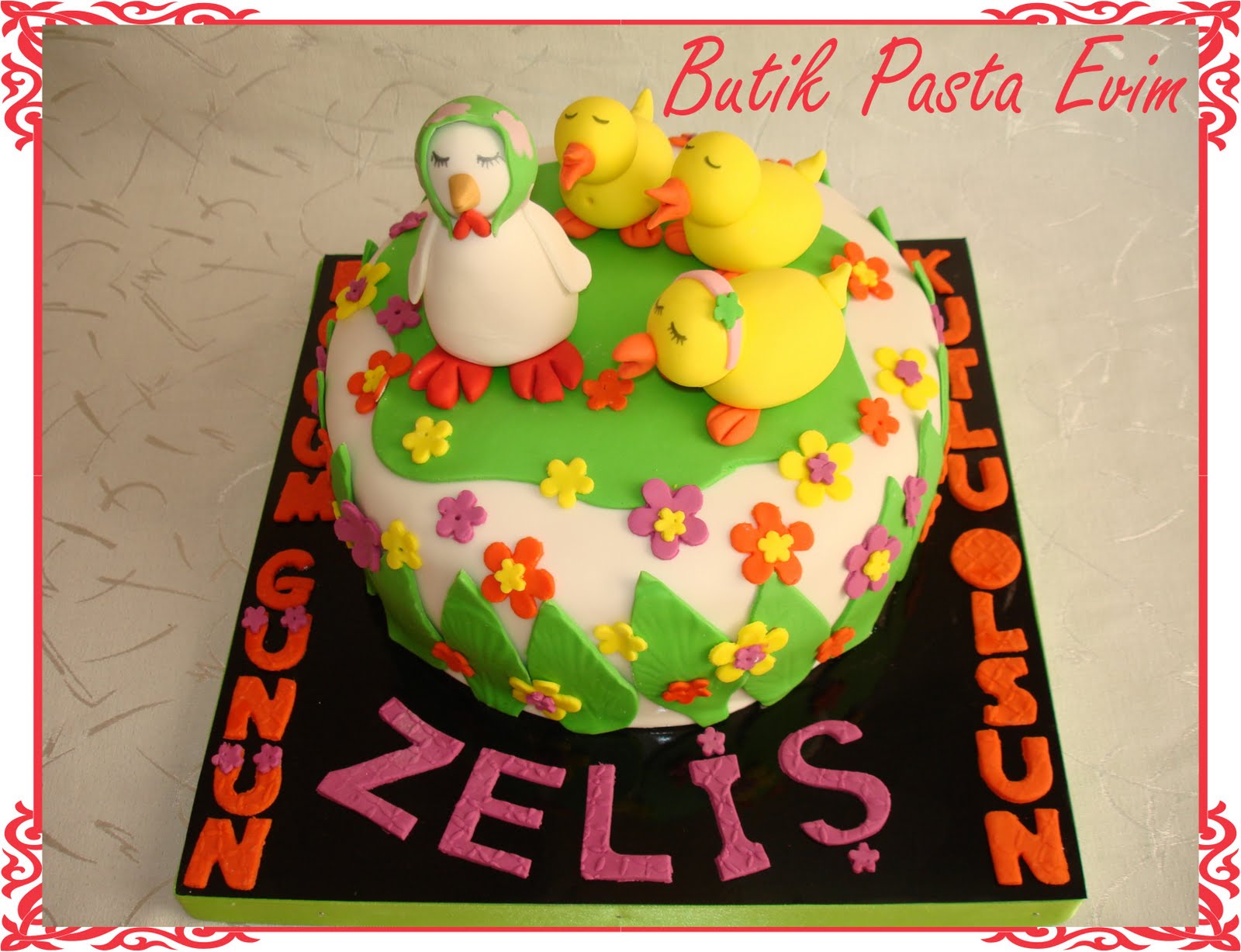 BUTİK PASTA EVİMDENİZLİ Zeliş Hanım�a Civcivli Pasta…
