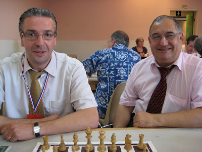 Philippe Berthier (le trésorier de la Ligue d'IDF) et André Clauzel  (son Président) - © Chess & Strategy 