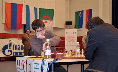 Maxime Vachier-Lagrave face à Boris Gelfand © Site Officiel