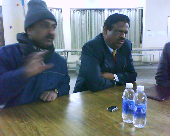 Prof. Vivek Kumar with Raj Kamble (Ambedkarite Mission, Canada) 11 JAN. 2009- AMONG THE STUDENTS