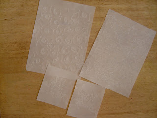 The Technique Zone: Waxed Paper Cuttlebug Embossing