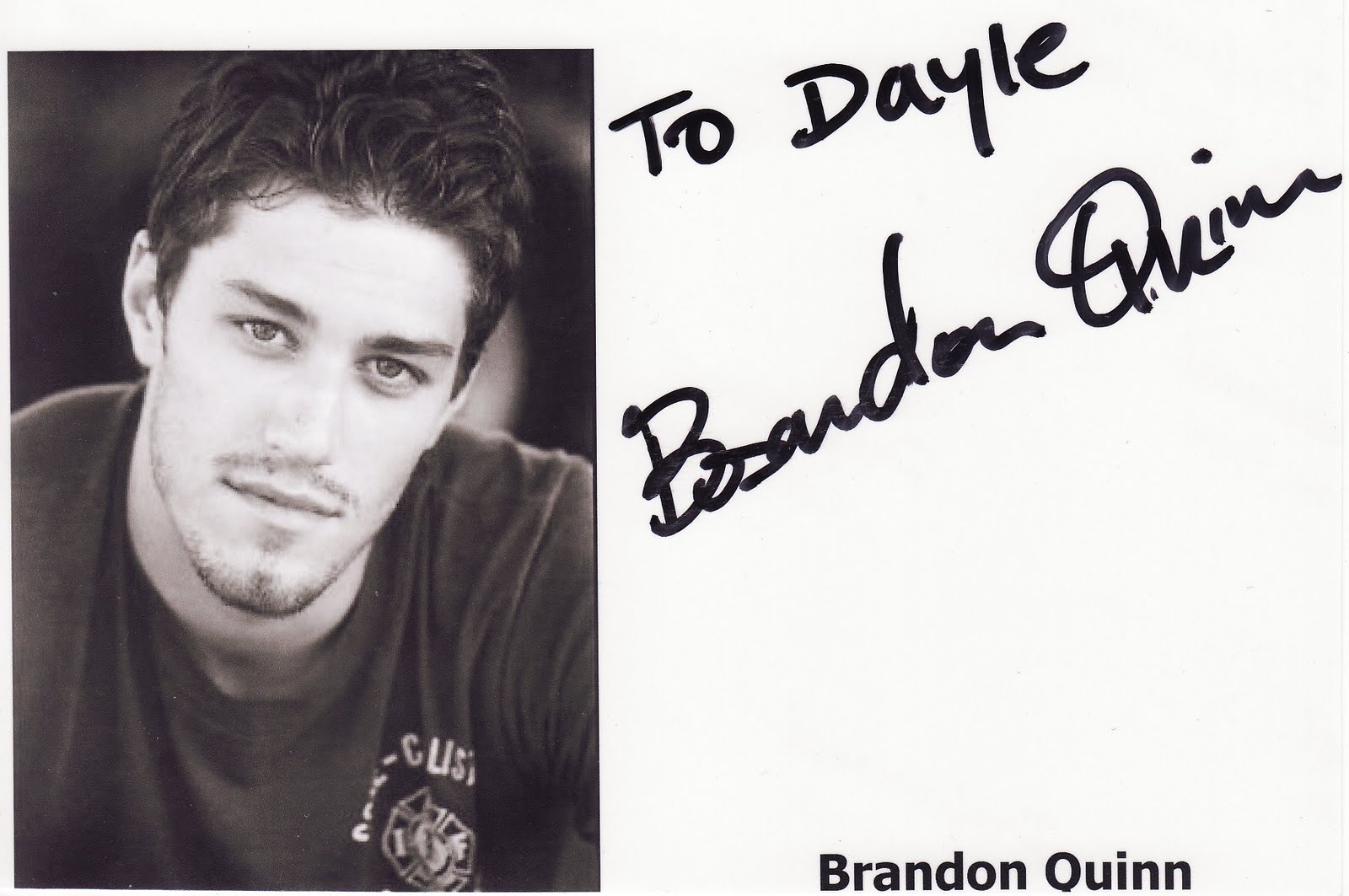 Kiwiautogal&rsquo;s Autographs: Brandon Quinn