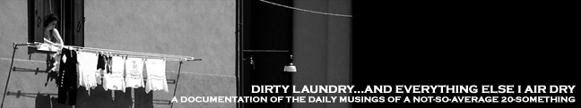dirty laundry...and everything else i air dry