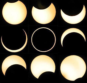Mosaico eclipse anular de Sol