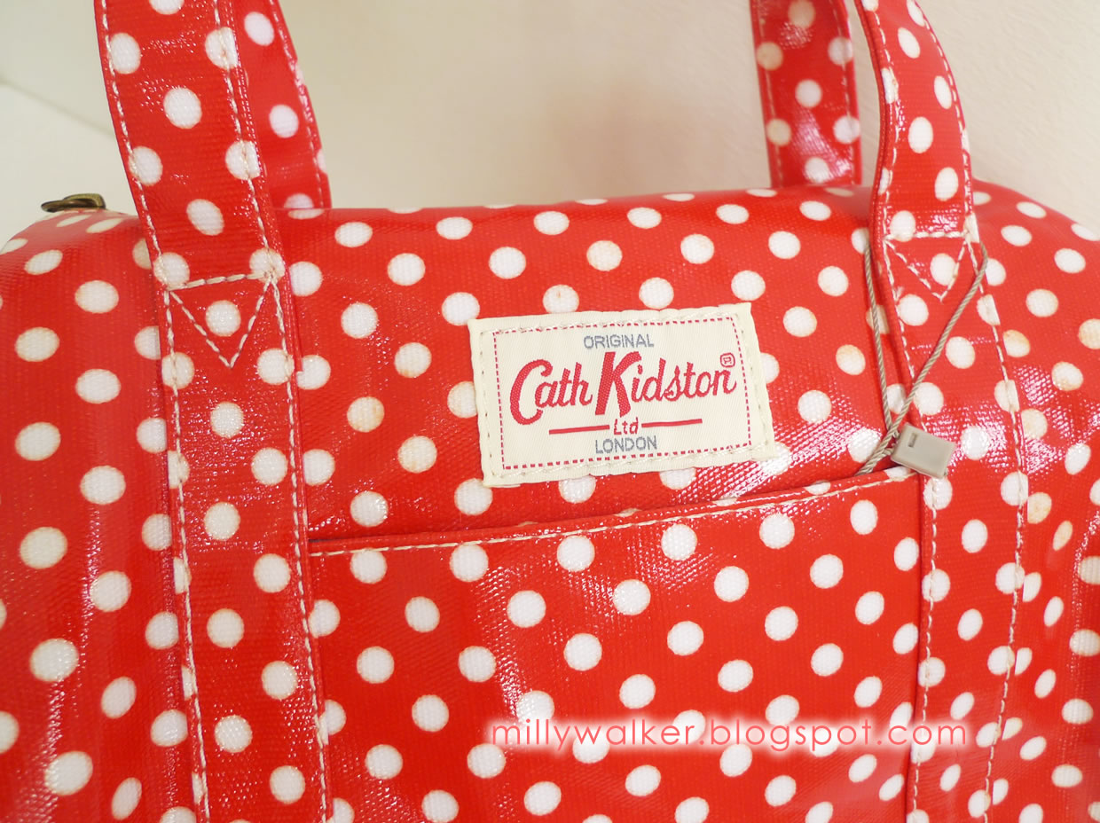 cath kidston red spotty bag