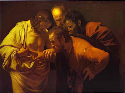Saint-Thomas tripotant Jésus