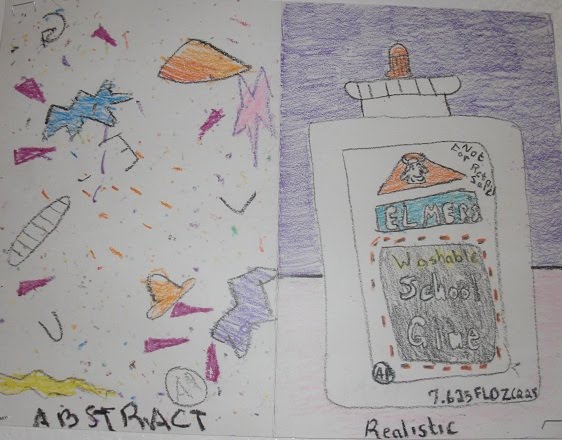 DRAWS Attention!!!: Abstract vs Realistic Glue Bottles