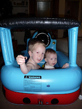 They came with the blow-up train