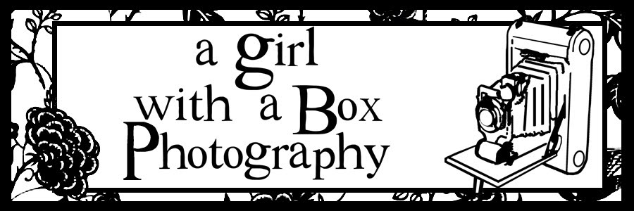 A girl with a box photography